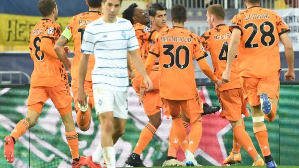 موراتا يهدي يوفنتوس ومدربه الجديد فوزا ثمينا على دينامو كييف بدوري أبطال أوروبا 