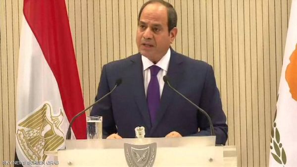 السيسي يؤكد على ضرورة مواجهة الاعمال الاستفزازية في المتوسط 
