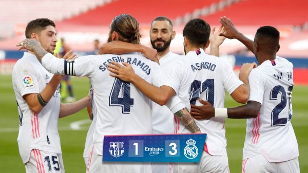 ريال مدريد يدك شباك برشلونة ويتصدر الدوري الإسباني  
