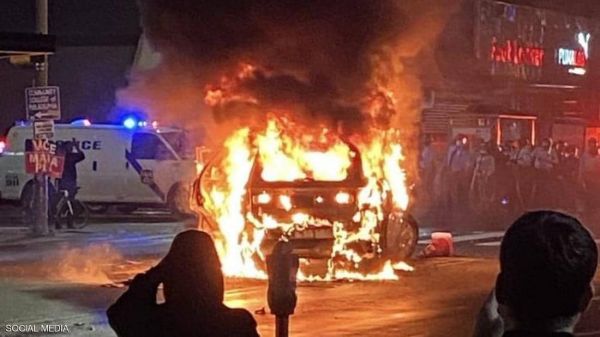 احتجاجات عنيفة في ولاية فيلادلفيا الأميركية 