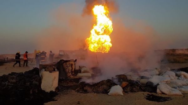 قتلى ومصابون بانفجار في خط أنابيب غاز جنوب العراق 