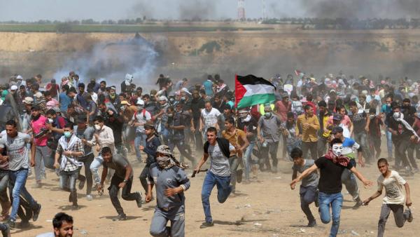 فلسطين.. عشرات المصابين في مواجهات مع قوات الاحتلال الاسرائيلي 