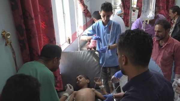 إصابة خمسة أطفال في تعز بقصف حوثي