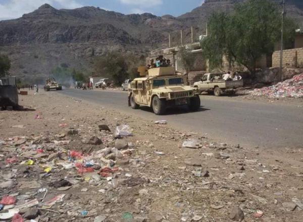 17 قتيلاً وجريحاً من مليشيا الحوثي جنوب مدينة دمت