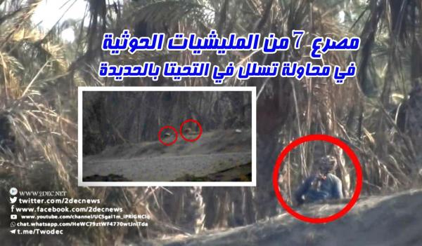 مصرع 7 من المليشيات الحوثية في محاولة تسلل في التحيتا بالحديدة «فيديو + صور»