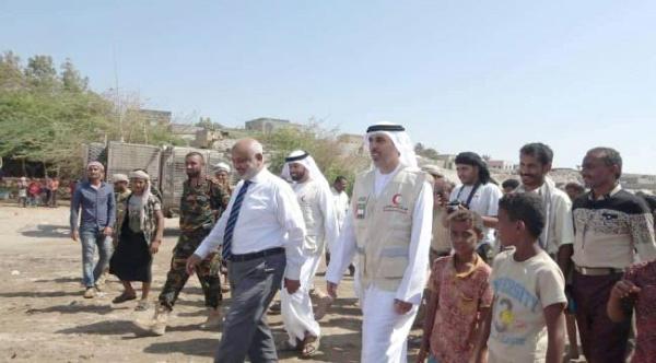 «هلال الإمارات» يدشن مشروع تأهيل مركز قطابا الصحي بمديرية الخوخة