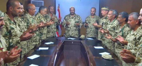 فيديو| قائد المقاومة الوطنية يترأس اجتماعا لقادة ألوية حراس الجمهورية