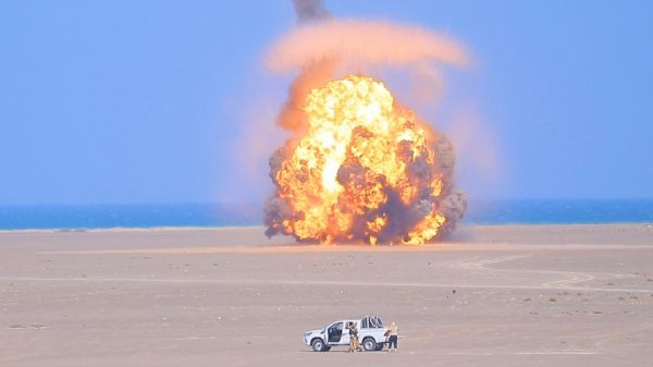 مسام ينفذ عمليتي إتلاف وتفجير ألغام حوثية في شبوة والساحل الغربي