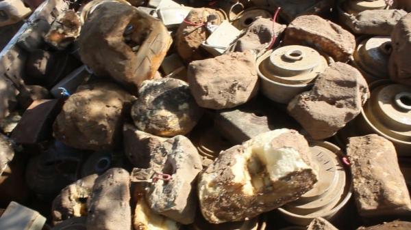 إتلاف أكثر من 1700 لغم حوثي في "مرّان" بصعدة 