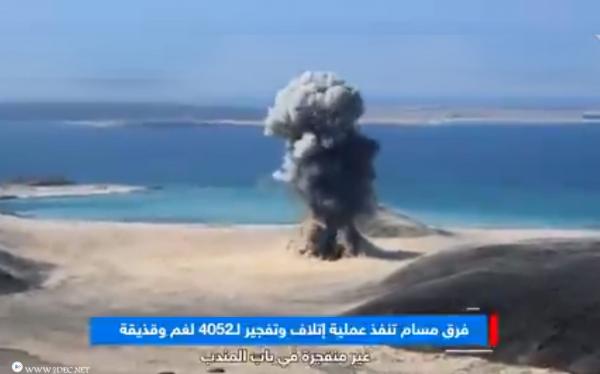 "مسام": إتلاف وتفجير 4052 لغمًا حوثيا في الساحل الغربي