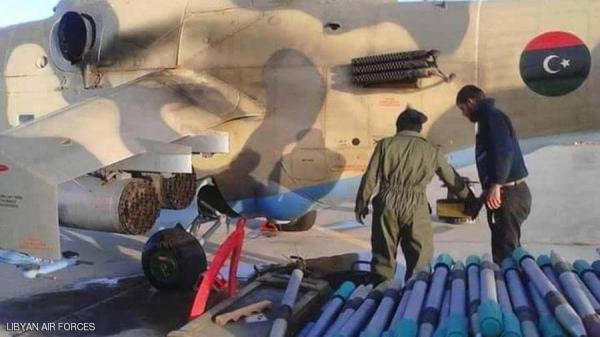 الطيران الليبي يدك معاقل الميليشيات في مصراتة