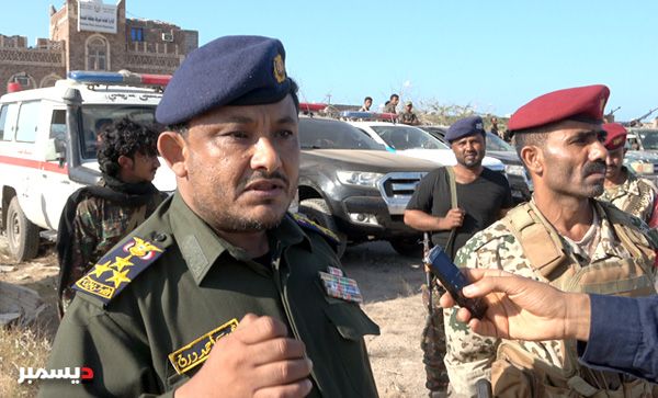 مدير شرطة الحديدة يشيد بتعاون "المشتركة" ويؤكد : ستجني المناطق المحررة ثمار الحملة الأمنية قريباً