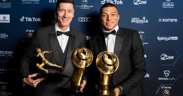 بحفل ضخم في دبي.. "غلوب سوكر" تمنح مبابي جائزة أفضل لاعب بالعالم