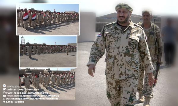 فيديو| قائد المقاومة الوطنية يشهد حفل تخرج دفعة جديدة من مدفعية حراس الجمهورية