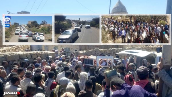 صور| تشييع جثمان الشهيد نادر الشرجبي في مسقط رأسه