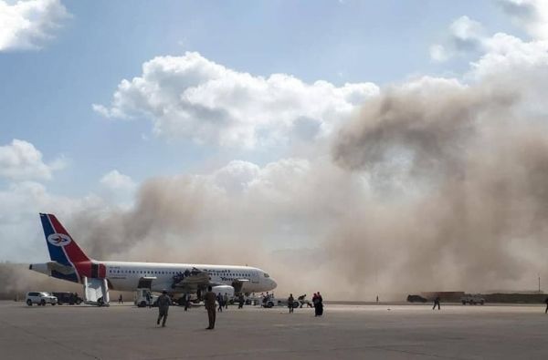 المقاومة الوطنية تدين استهداف الحكومة بمطار عدن وتصفه بالدليل الجديد على الإرهاب الحوثي